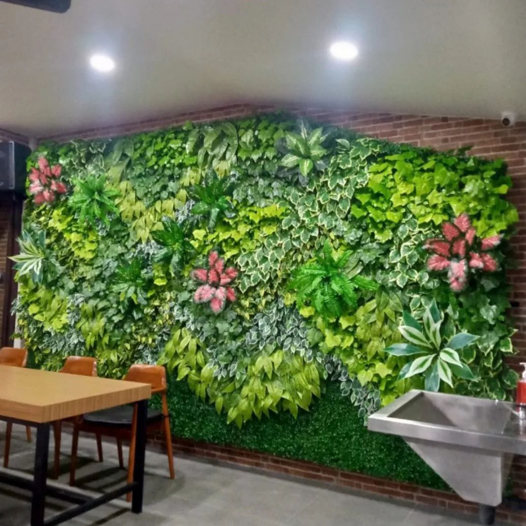 vertikal garden sintetis di pasar minggu jakarta selatan