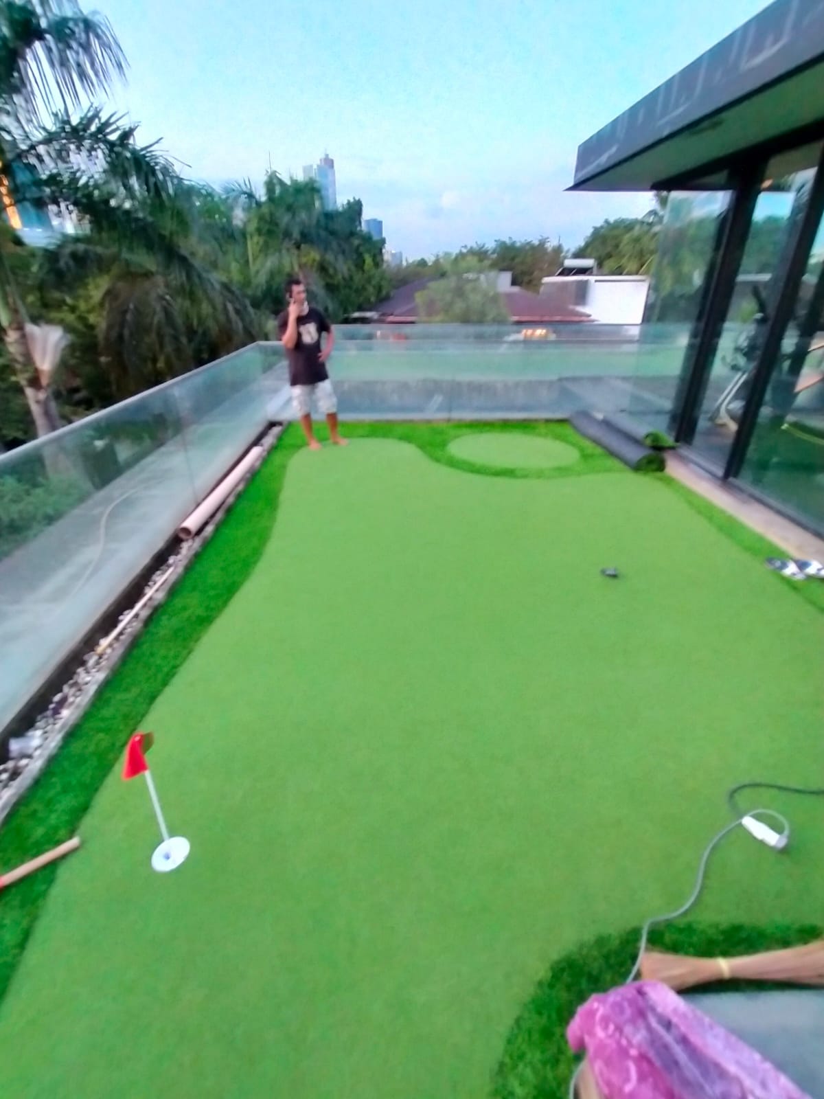 pembuatan putting green sintetis "mini golf"indoor&outdoor