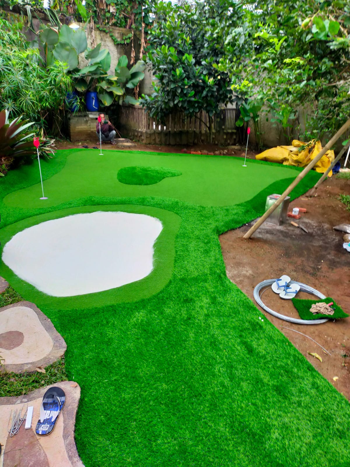 jasa pembuatan lapangan mini golf sintetis & mini bunker
