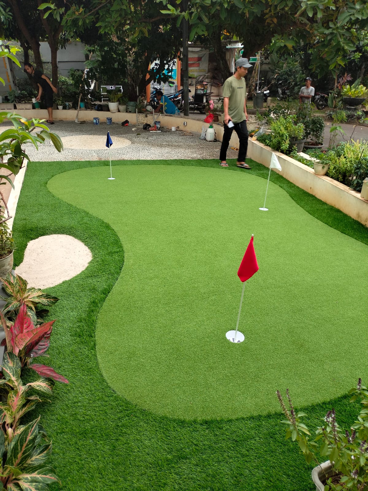 jasa pembuatan lapangan mini golf sintetis & mini bunker
