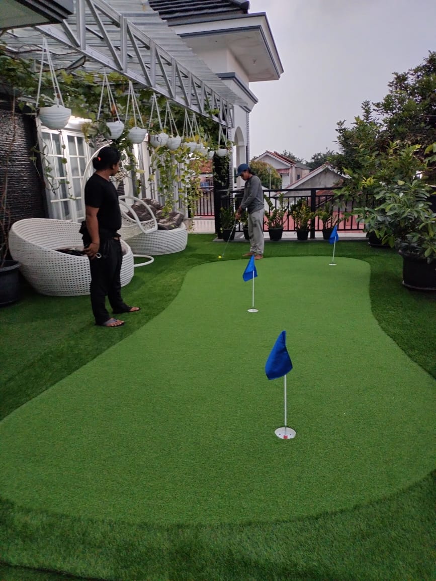 pembuatan putting green sintetis "mini golf" indoor&outdoor