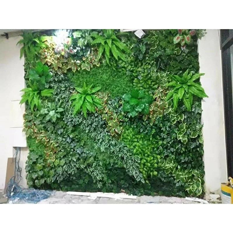 taman vertikal sintetis minimalis di bogor